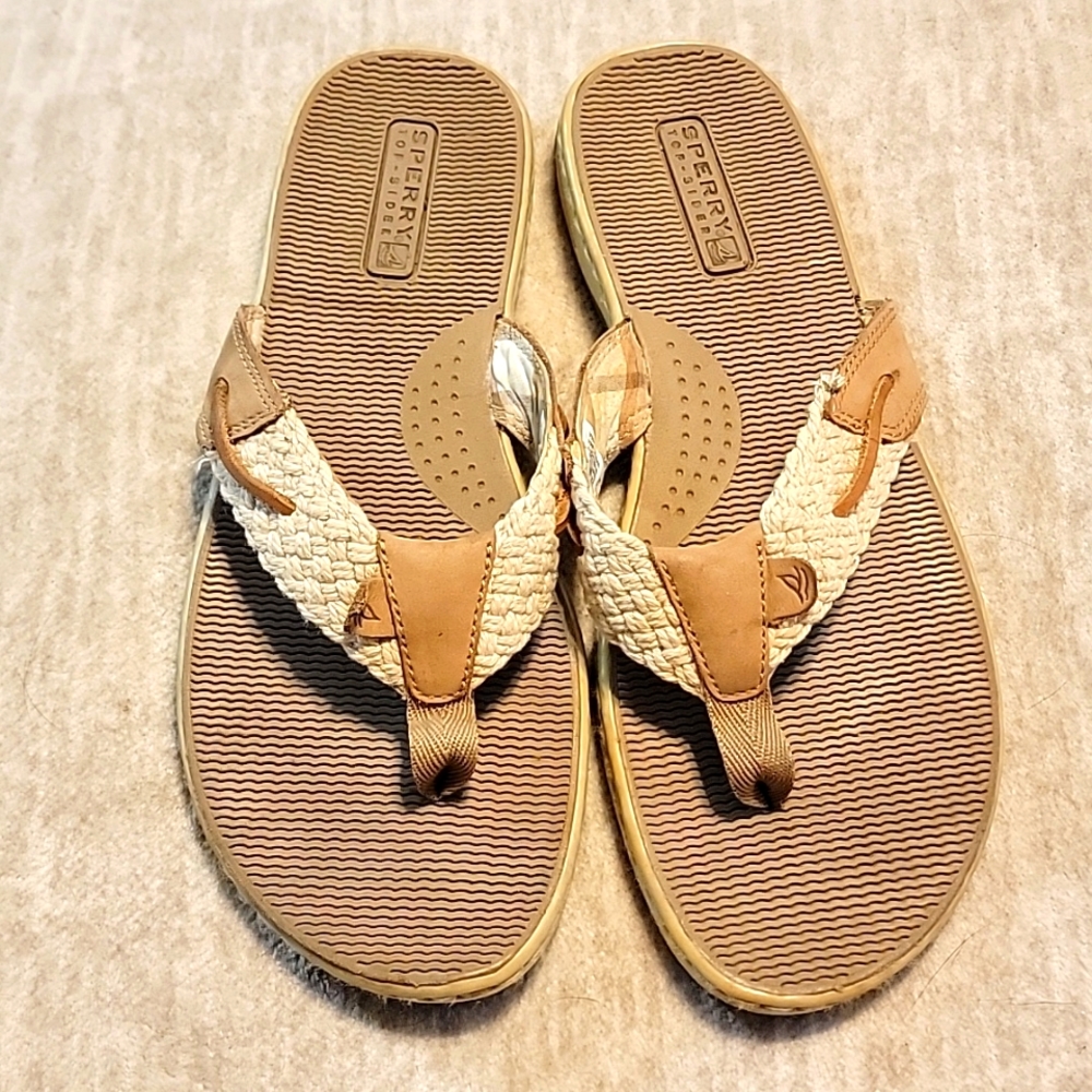 Sperry top side leather sandals 9